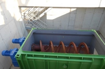 Kvázi folyékony és darabos hulladékok fogadása - Ecrusor berendezés